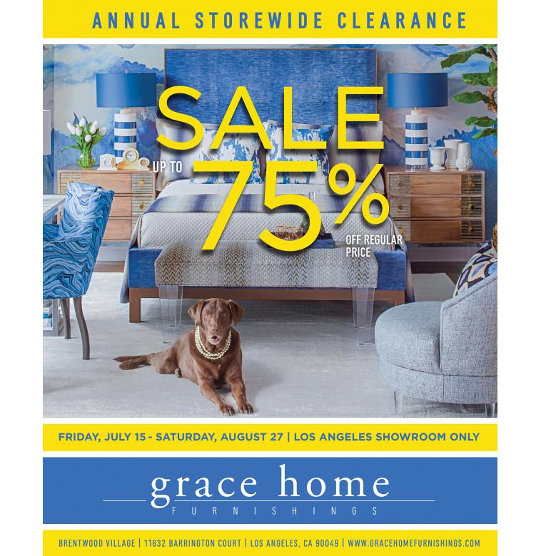 Grace Home Furnishings Annual Storewide Clearance Sale